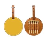 WXXWXD Sac de rangement pour tees de golf imprimé couleur or uni - Rangement portable, facile à organiser