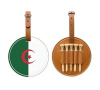 WXXWXD Sac de rangement pour tees de golf imprimé drapeau de l'Algérie - Rangement portable, facile à organiser