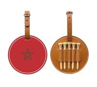 WXXWXD Sac de rangement pour tees de golf imprimé drapeau du Maroc - Rangement portable, facile à organiser
