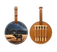 WXXWXD Sac de rangement pour tees de golf imprimé Elk in the meadow - Rangement portable, facile à organiser