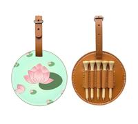 WXXWXD Sac de rangement pour tees de golf imprimé fleurs de lotus qui attendent de fleurir - Rangement portable, facile à organiser
