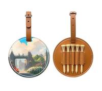 WXXWXD Sac de rangement pour tees de golf imprimé Outside the Castle Gate - Rangement portable, facile à organiser