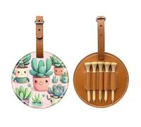 WXXWXD Sac de rangement pour tees de golf imprimé plantes succulentes - Rangement portable, facile à organiser