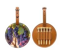 WXXWXD Sac de rangement pour tees de golf imprimé raisins du désert - Rangement portable, facile à organiser