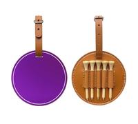 WXXWXD Sac de rangement pour tees de golf imprimé violet foncé de couleur unie - Rangement portable, facile à organiser