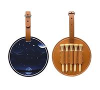 WXXWXD Serene Blue Night View Sac de rangement pour tees de golf Imprimé Bleu