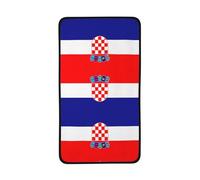 WXXWXD Serviette de douche portable imprimée drapeau de la République de Croatie - 40,6 x 71,1 cm - Ultra fine et à séchage rapide, facile à plier et ne prend pas de place