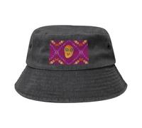 WXXWXD Smiley Mango Bob Imprimé Visière Sport Convient pour Voyage, Pêche, Noir, Taille Unique