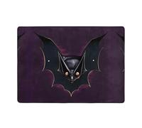 WXXWXD Tapis de sol imprimé chauve-souris fantôme noir 203,2 x 147,3 cm, couverture de chevet pour chambre à coucher - Tapis décoratif pour salle d'étude