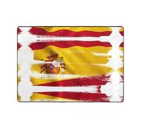 WXXWXD Tapis de sol imprimé drapeau de l'Espagne 203 x 147 cm, couverture de chevet pour chambre à coucher, tapis décoratif pour salle d'étude