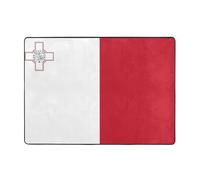 WXXWXD Tapis de sol imprimé drapeau de Malte 203,2 x 147,3 cm, couverture de chevet pour chambre à coucher, salle d'étude, tapis décoratif