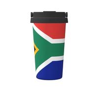 WXXWXD Tasse à café portable de grande capacité avec drapeau de l'Afrique du Sud - 12 heures de conservation de la chaleur et du froid, convient pour les voitures, les bureaux, etc.