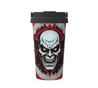 WXXWXD Tasse à café portable rouge et noire de grande capacité - 12 heures de conservation de la chaleur et du froid, adaptée pour les voitures, les bureaux, etc.