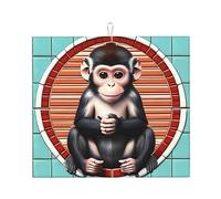 WXXWXD The Silent Monkey Tapis de cuisine absorbant épais et durable 40,6 x 45,7 cm