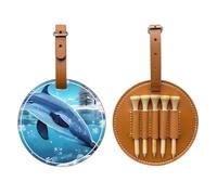 WXXWXD Winter the Dolphin Sac de rangement pour tee de golf imprimé - Rangement portable, facile à organiser