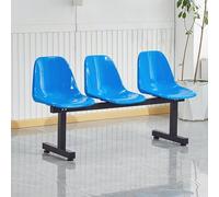 WXXZCE Banc D'attente Airport 3 Places, Bancs de Salle D'attente, Chaise de Salle D'attente, pour Hôpitaux, Gares, Salons, Terrains de Basket(Blue)