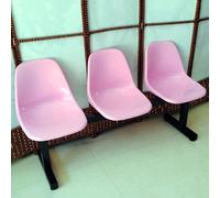 WXXZCE Banc D'attente Airport 3 Places, Bancs de Salle D'attente, Chaise de Salle D'attente, pour Hôpitaux, Gares, Salons, Terrains de Basket(Pink)