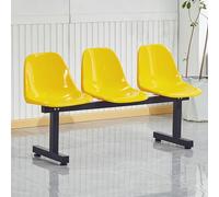 WXXZCE Banc D'attente Airport 3 Places, Bancs de Salle D'attente, Chaise de Salle D'attente, pour Hôpitaux, Gares, Salons, Terrains de Basket(Yellow)