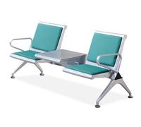 WXXZCE Chaise de Salle D'attente 2 Places, Banc D'attente Airport avec Table Basse, pour Aéroport, Hôpital, Banque, Salon, Barbier, Salle de Conférence(Green)
