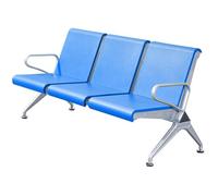 WXXZCE Chaise de Salle D'attente 3 Places, Banc D'attente Airport, Chaises de Réception avec Accoudoirs et Dossier, pour Aéroports, Banques, Hôpitaux, Bureaux(Blue)