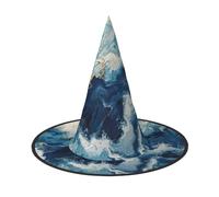 WXYBMDP Chapeau de sorcière imprimé Within the Tides pour Halloween, chapeau de sorcière pointu, accessoires de costume de fête de Toussaint