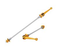 WXYDEDIAN Axe Roue Velo Brochettes QR légères en Alliage de Titane, Roue Avant et arrière à dégagement Rapide(Gold Folding)