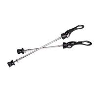 WXYDEDIAN Axe Roue Velo Moyeu de vélo en Alliage d'aluminium, brochettes à dégagement Rapide, Levier Roue Avant 100mm, arrière 135mm, Jante(Black)