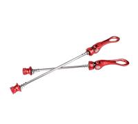 WXYDEDIAN Axe Roue Velo Moyeu de vélo en Alliage d'aluminium, brochettes à dégagement Rapide, Levier Roue Avant 100mm, arrière 135mm, Jante(Red)