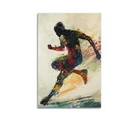 WXYZZB Impression sur toile abstraite minimaliste - Pop Art Running Man Sport Poster pour un attrait visuel dynamique - Décoration d'intérieur - 30 x 45 cm