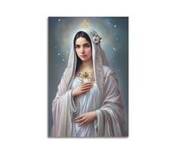 WXYZZB Poster moderne sur toile pour décoration de chambre - Vierge Marie catholique DelicateJewelry Pose Photos Impressions d'œuvres d'art 40 x 60 cm sans cadre