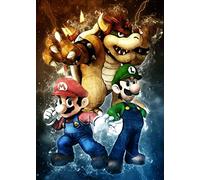 WXZRU 5D Diamond Painting Kits for Adults Super Mario Diamond Art for Kids, Full Drill Cross Stitch Kits for Beginners Wall Art30x40cm nM396