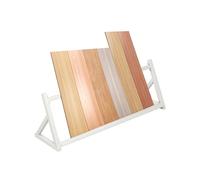 WXZXWXZX Présentoir de Carreaux en Bois pour Halls d'exposition et magasins de détail(Wit,160cm/63in)