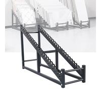 WXZXWXZX Présentoir de Vente au détail en métal et céramique, Support de Rangement d'échantillons au Sol en Bois, Gain de Place pour Les comptoirs des vendeurs(10layers)