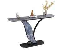 WXZXWXZX Table Console Meuble Entree Table d'appoint Salon pour Couloir Foyer Bureau(Black B,150cm/59in)