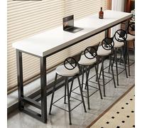 WXZXWXZX Table de Bar Haute Mange Debout Cuisine Comptoir Bar Console Table d'Appoint Étroite pour Salle à Manger Café Salon Petit Espace(Wit,120x30x105cm)