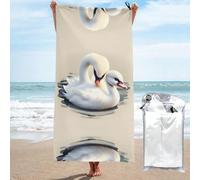 WXZYFP Adorable petit cygne 80 x 160 cm. C'est une serviette de bain en fibre à séchage rapide (style vertical), adaptée pour le sport, les voyages et une utilisation à la maison.