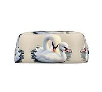 WXZYFP Adorable petit cygne. La trousse est fabriquée en cuir croisé (PVC), doublure 100 % polyester et impression plein écran
