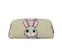 WXZYFP Adorable petit lapin. La trousse est fabriquée en cuir croisé (PVC), doublure 100 % polyester et impression plein écran