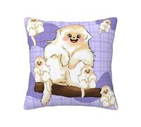 WXZYFP Adorable singe doré imprimé double face, taie d'oreiller universelle pour toutes les saisons, 40,6 x 40,6 cm, 100 % polyester