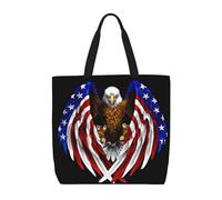 WXZYFP Aigle patriotique du drapeau américain. C'est un sac pratique à une épaule, adapté pour le shopping, les voyages et les besoins de la vie quotidienne.