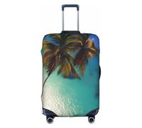 WXZYFP Beach Coconut Sunshine La housse de protection pour la valise avec une impression unique double face vous aide à éviter de prendre la mauvaise valise pendant le voyage., blanc, taille L