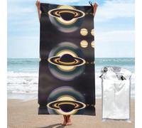 WXZYFP Belle serviette de bain Saturne de 69,8 x 139,7 cm. C'est une serviette de bain en fibre à séchage rapide (style vertical), adaptée pour le sport, les voyages et une utilisation à domicile.