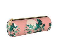 WXZYFP Belle trousse à crayons en cuir croisé respectueux de l'environnement, légère et portable, adaptée pour un usage quotidien.