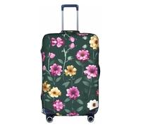 WXZYFP Belles fleurs violettes La housse de protection pour la valise avec une impression unique double face vous aide à éviter de prendre la mauvaise valise pendant le voyage.