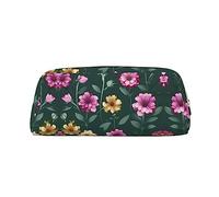 WXZYFP Belles fleurs violettes. La trousse est fabriquée en cuir croisé (PVC), doublure 100 % polyester et impression plein écran