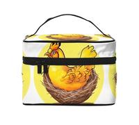 WXZYFP Bird's Nest Golden Chicken Trousse cosmétique portable multifonction avec design interne et externe, facile à organiser diverses fournitures.