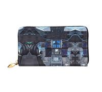 WXZYFP Cabin of the Future Portefeuille long en cuir, impression double face, matériau en cuir microfibre, unisexe, imperméable et durable