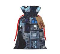 WXZYFP Cabin of the Future Sac cadeau en lin avec cordon de serrage pour Noël, anniversaire, fête, facile à laver