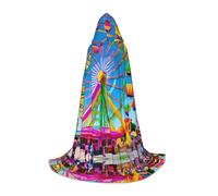 WXZYFP Cape à capuche Corlorful Park de taille moyenne pour adolescents, adaptée pour Halloween et les fêtes à thème, facile à laver et à entretenir.