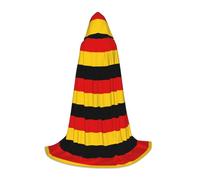 WXZYFP Cape à capuche drapeau allemand de taille moyenne pour adolescents, adaptée pour Halloween et les fêtes à thème, facile à laver et à entretenir.
